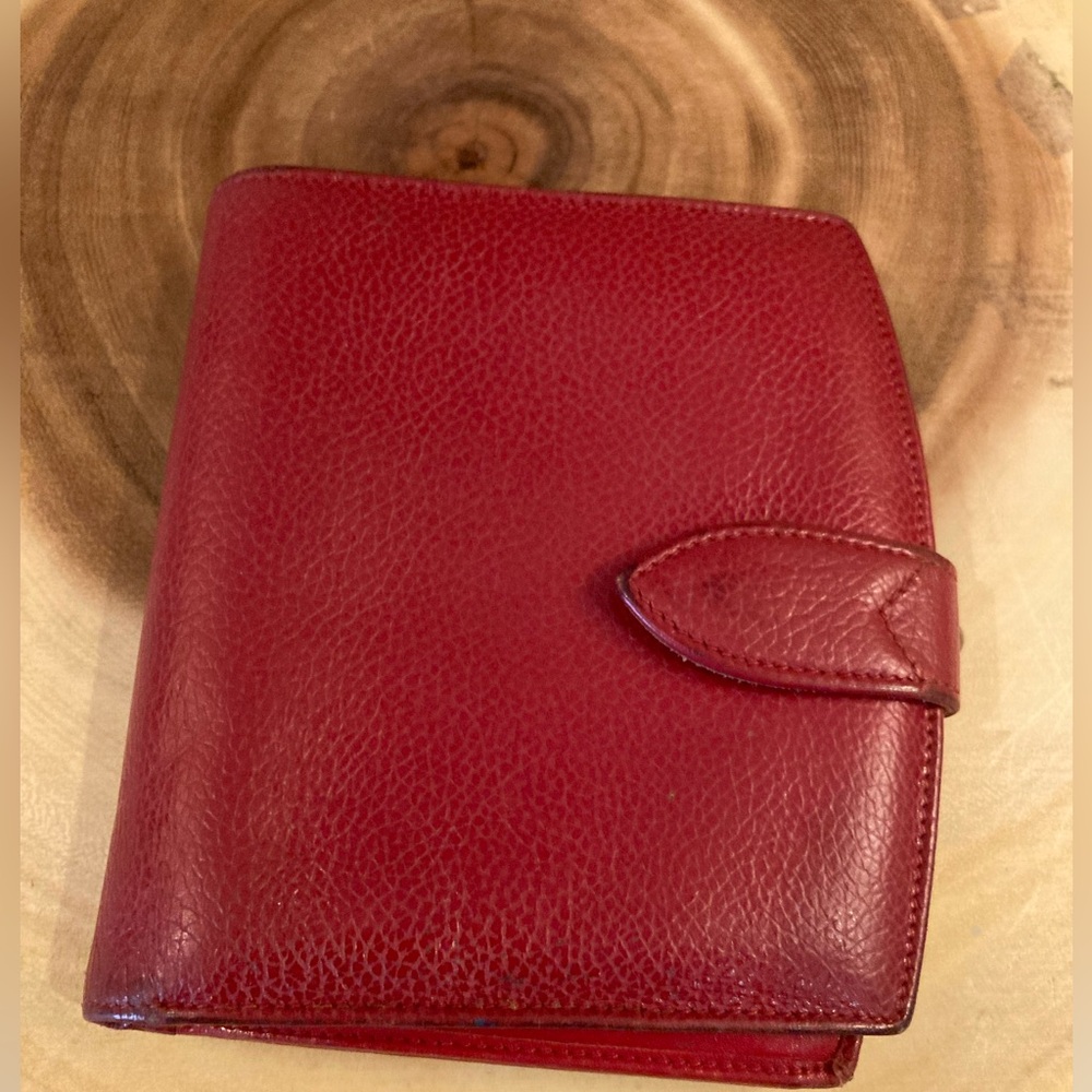 Vintage Coach Madison Continental Clutch Wallet With Kisslock Scarlet Red❤️ Rare - Picture 3 of 16